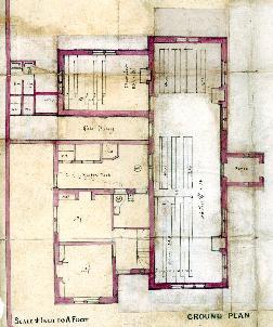 A plan of the school about 1860 [AD3865-13-2]